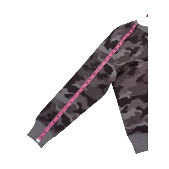 Z by Zella Girls Gray Quick Camo Blur Print Long Sleeve Sweatshirt Size XL - Picture 10 of 10